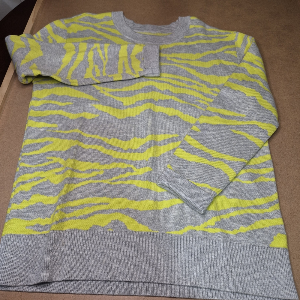 Daily Ritual Zebra Pattern Crew Neck Sweater 2802/108 - Picture 2 of 9